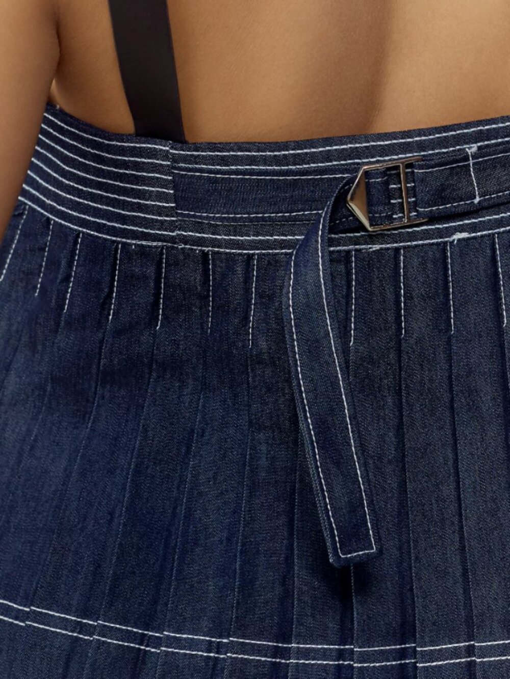 Pilcro by Anthropologie Sleeveless Harness Denim Blouse - Size S - Picture 4 of 15